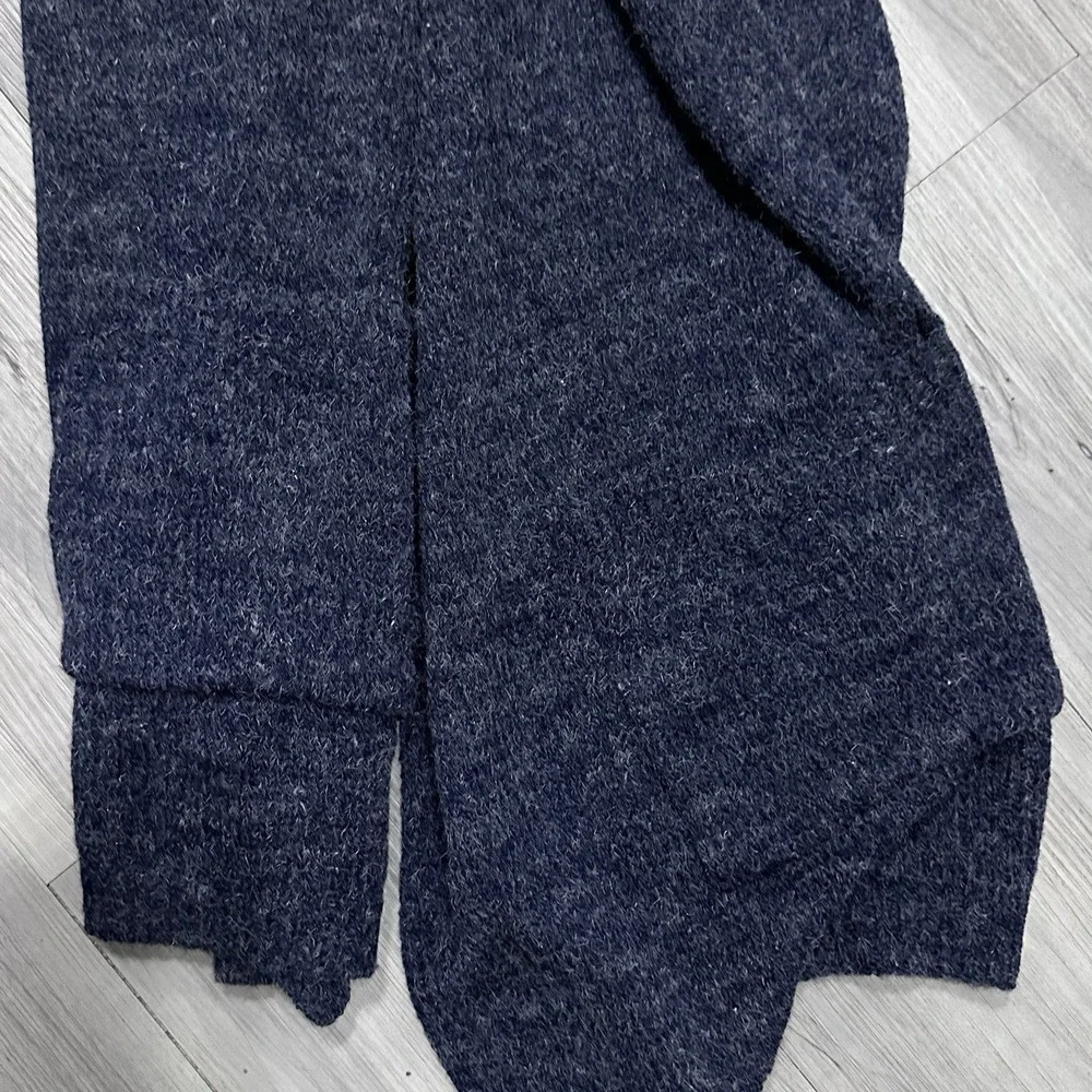 WOOL BLEND KNIT SCARF WRAP POCKETS 76
